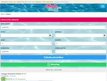 Tablet Screenshot of offertevillaggi.com